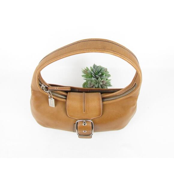 Coach Brown Leather Hobo Bag - Picture 5 of 9